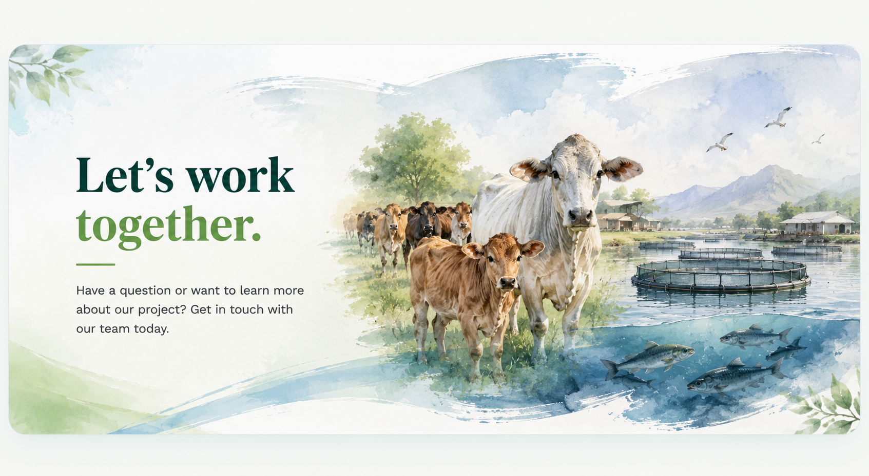 Let's grow a better future together — Get in touch